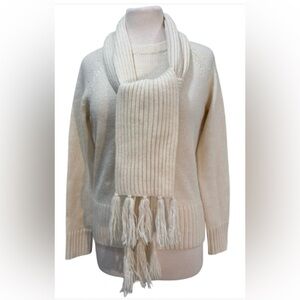 Size M LOFT Sweater and Scarf Set